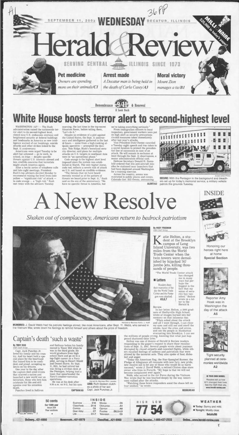 White House boosts terror alert to second-highest level